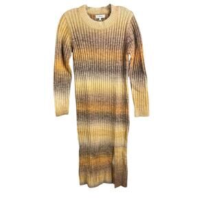 Heartloom Marina Ombre Stripe Sweater Dress Long Sleeve M